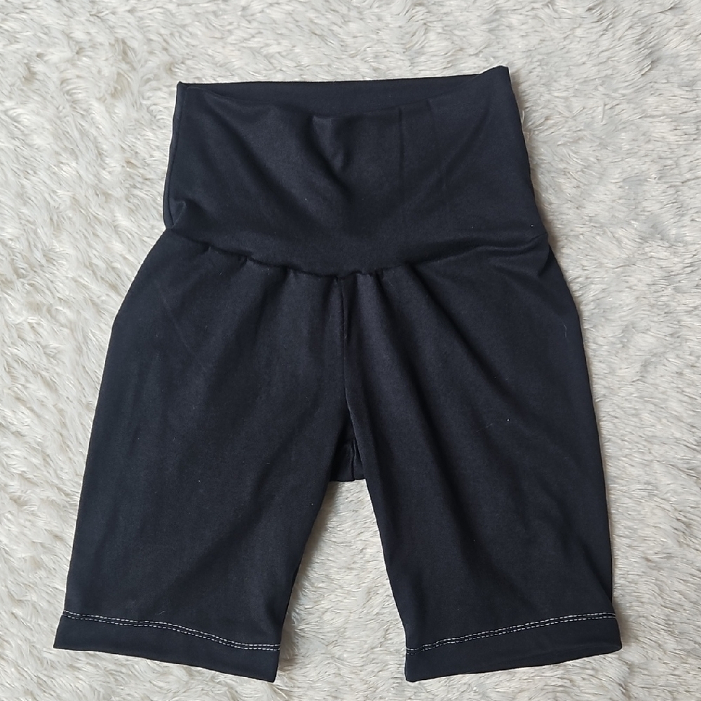 Handmade Kids Black Biker Shorts